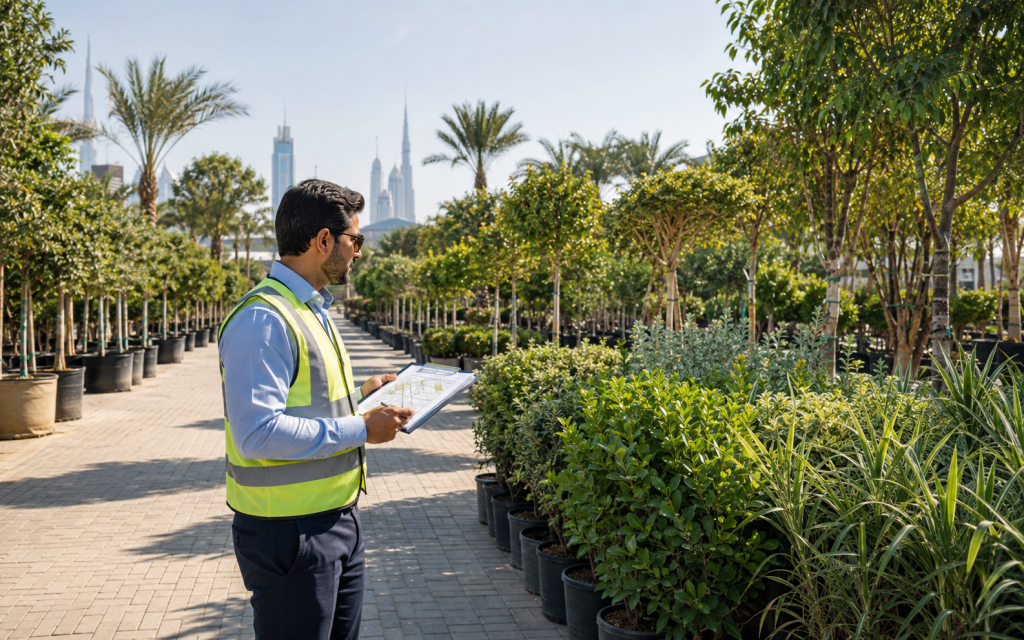 Sourcing Trees, Shrubs and Plants for Landscape Projects in the UAE
